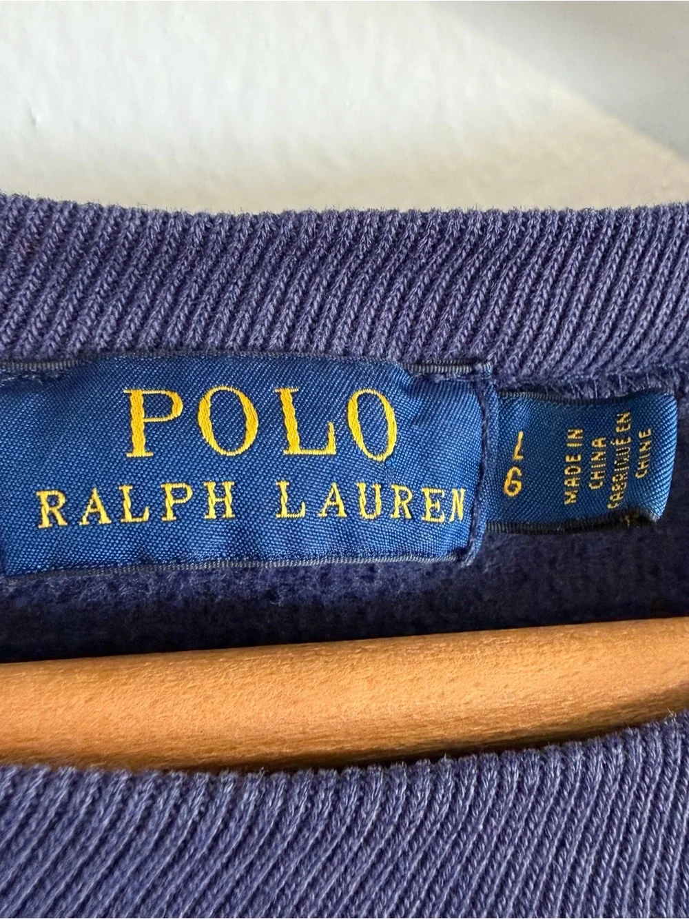 Polo by Ralph Lauren Navy Logo Crewneck Sweatshirt